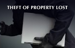 THEFT OF PROPERTY LOST